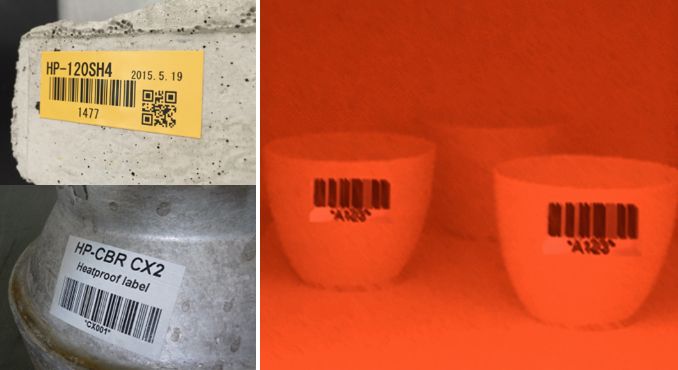 陶瓷、鋁、玻璃工業耐高溫標籤貼紙