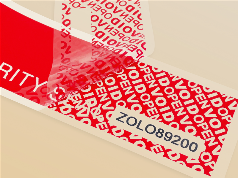 VOID防偽防撕封箱膠帶【半轉】可打印序號等資訊